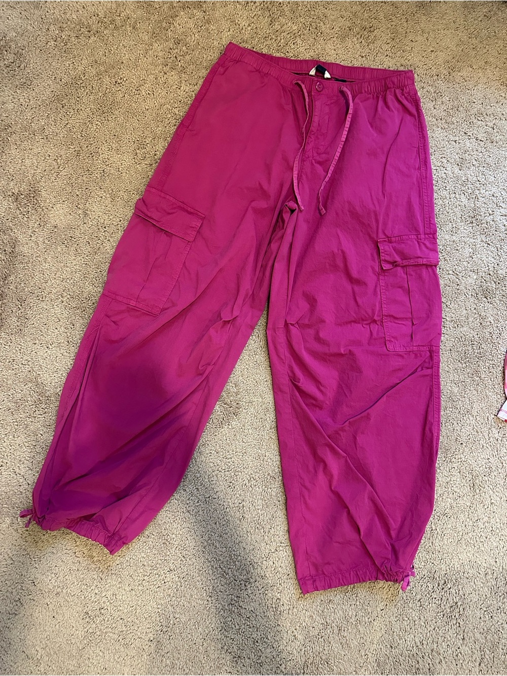 American Eagle Outfitters Bright Pink Casual Pants